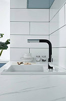 Paulmark Kassel Смеситель для кухни с выдвижным изливом, цвет: антрацит Ka214311-401