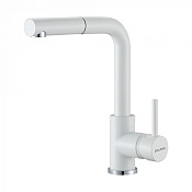 Paulmark Kassel Смеситель для кухни с выдвижным изливом, цвет: белый матовый Ka214311-431TW