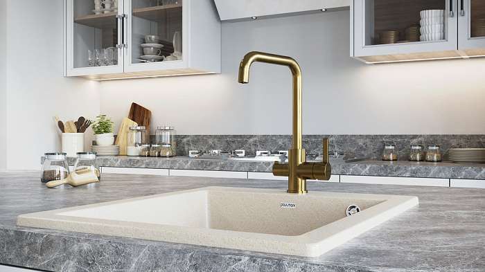 Paulmark Logas Смеситель для кухни высота излива 26,2 см, цвет: бронза Lo213021-BR