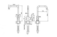 Paulmark Logas Смеситель для кухни высота излива 26,2 см, цвет: золото Lo213021-G