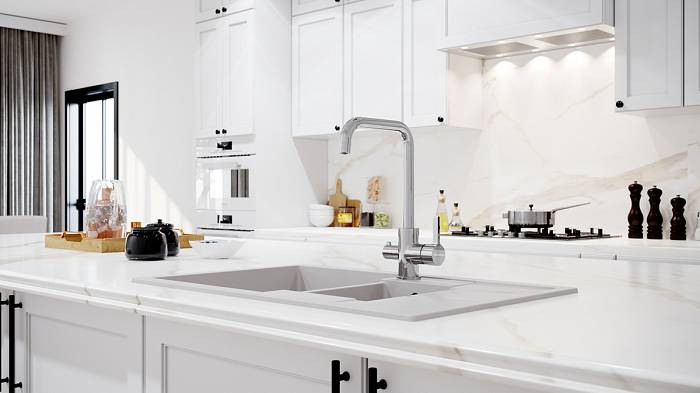 Paulmark Logas Смеситель для кухни высота излива 26,2 см, цвет: хром Lo213021-CR