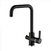 Paulmark Logas Смеситель для кухни высота излива 26,2 см, цвет: черный металлик Lo213021-418