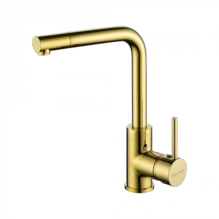Paulmark Honner Смеситель для кухни высота излива 25,7 см, цвет: золото Ho212018-G