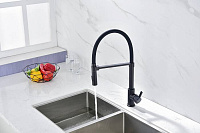 Paulmark Halt Смеситель для кухни высота излива 17 см, цвет: антрацит Ha214021-401