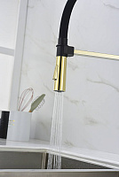 Paulmark Halt Смеситель для кухни высота излива 17 см, цвет: золото Ha214021-G