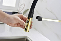 Paulmark Halt Смеситель для кухни высота излива 17 см, цвет: золото Ha214021-G