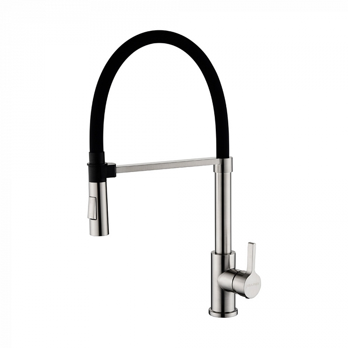 Paulmark Halt Смеситель для кухни высота излива 17 см, цвет: никель Ha214021-Ni