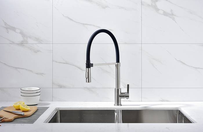 Paulmark Halt Смеситель для кухни высота излива 17 см, цвет: никель Ha214021-Ni