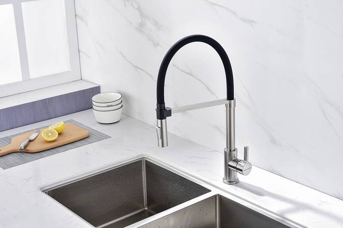 Paulmark Halt Смеситель для кухни высота излива 17 см, цвет: никель Ha214021-Ni