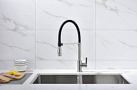 Paulmark Halt Смеситель для кухни высота излива 17 см, цвет: никель Ha214021-Ni