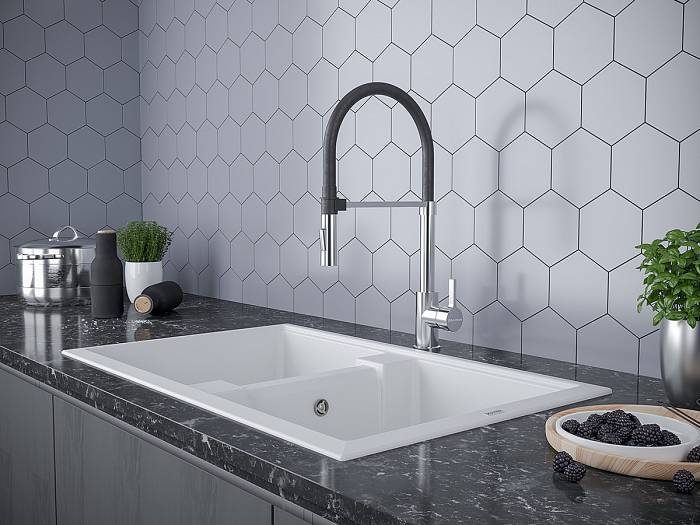 Paulmark Halt Смеситель для кухни высота излива 17 см, цвет: хром Ha214021-CR