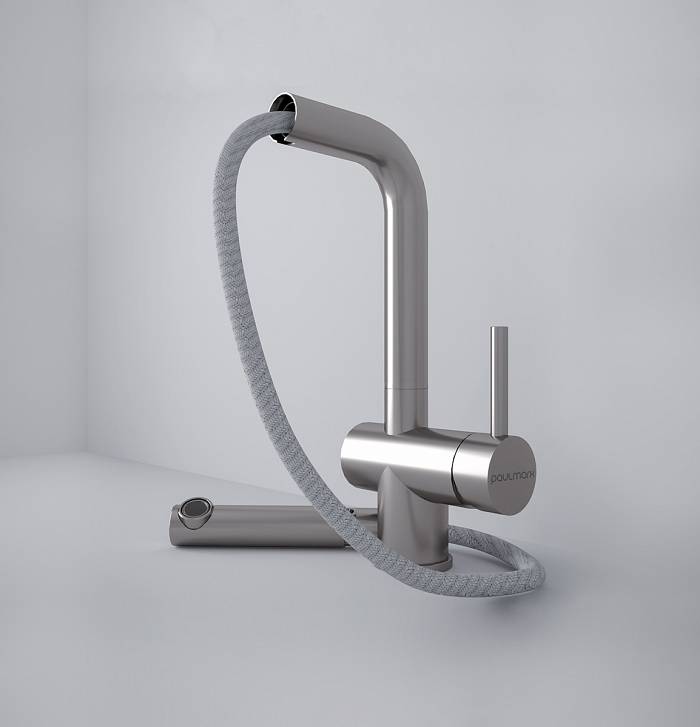 Paulmark Dosse Смеситель для кухни высота излива 25,3 см, цвет: черный металлик Do214418-418