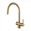 Paulmark Heller Смеситель для кухни высота излива 22,7 см, цвет: брашированное золото He213218-BG