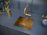 Paulmark Wetter Смеситель для кухни высота излива 26,2 см, цвет: брашированное золото We213030-BG