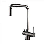 Paulmark Wetter Смеситель для кухни высота излива 26,2 см, цвет: вороненая сталь We213030-GM