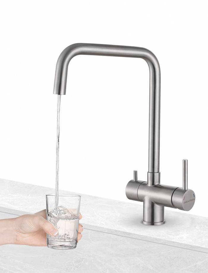 Paulmark Wetter Смеситель для кухни высота излива 26,2 см, цвет: нержавеющая сталь We213030-SS