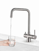 Paulmark Wetter Смеситель для кухни высота излива 26,2 см, цвет: нержавеющая сталь We213030-SS