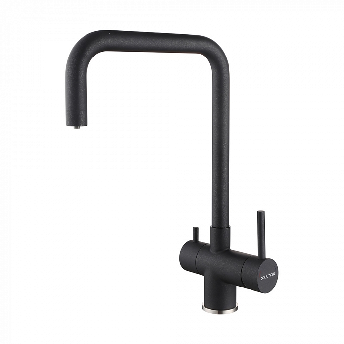 Paulmark Wetter Смеситель для кухни высота излива 26,2 см, цвет: черный металлик We213030-418