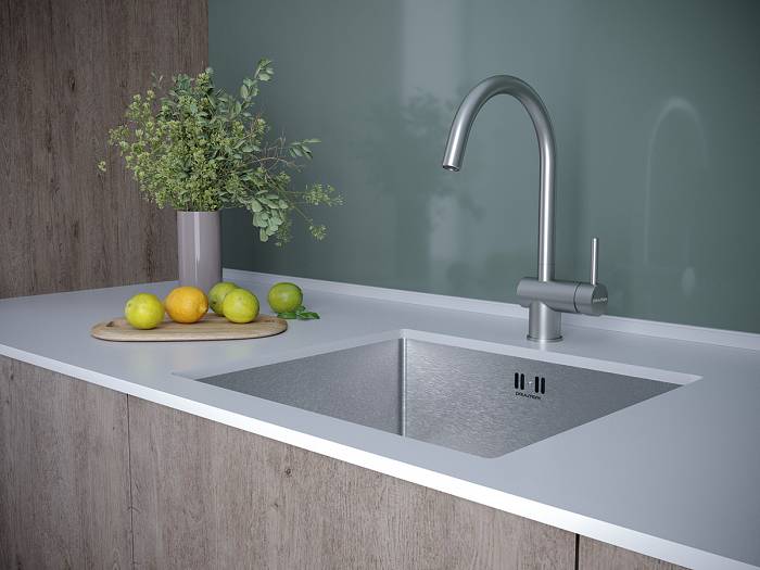 Paulmark Bend Смеситель для кухни высота излива 24 см, цвет: нержавеющая сталь Be212066-SS