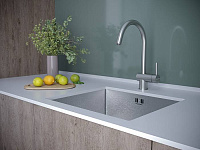 Paulmark Bend Смеситель для кухни высота излива 24 см, цвет: нержавеющая сталь Be212066-SS