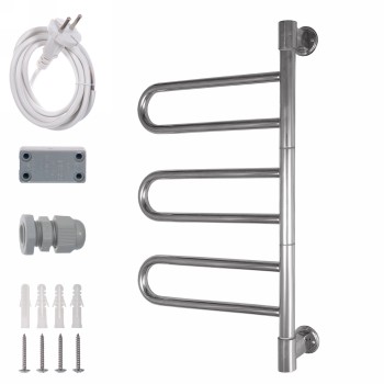 Energy U Chrome Полотенцесушитель электрический 40x74,5h, цвет: хром EETR0UG3K0000000000