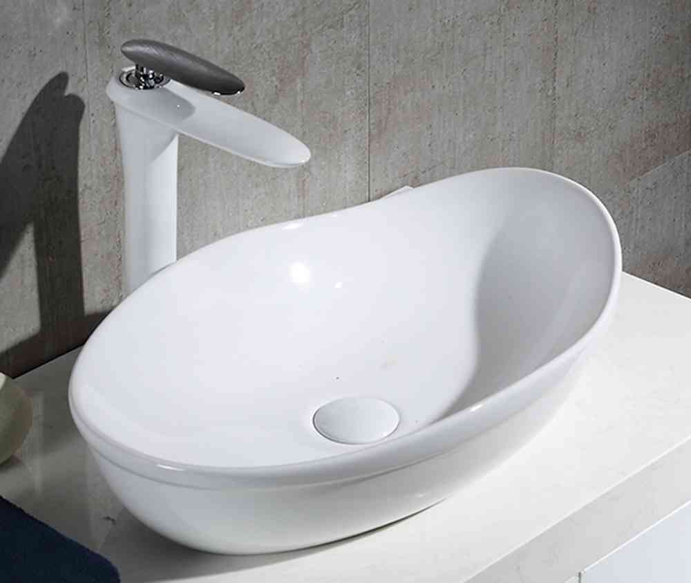 Belbagno Раковина накладная 53х34х16h, цвет: белый BB1362