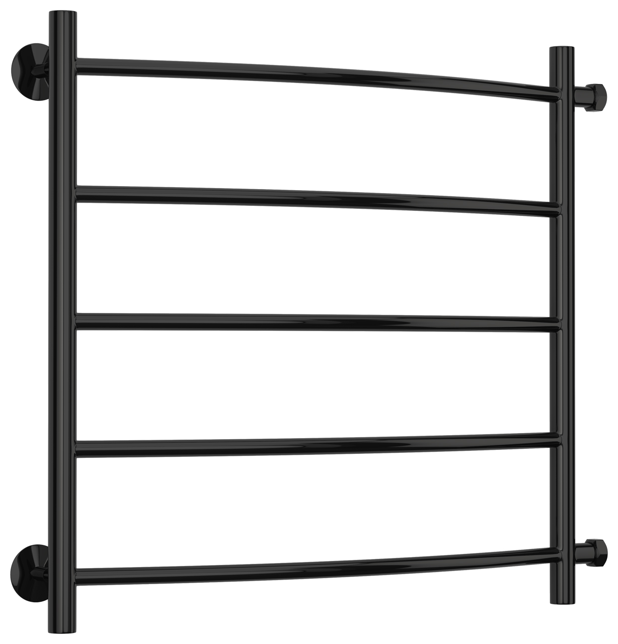 Стилье Версия-Б2 Полотенцесушитель водяной 60x50h, цвет черный глянцевый 17612-5060