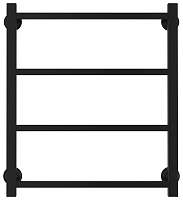 Стилье Версия-КН Полотенцесушитель водяной 50x60h, цвет черный глянцевый 17640-6050