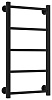 Стилье Версия-КН Полотенцесушитель водяной 40x80h, цвет черный глянцевый 17640-8040