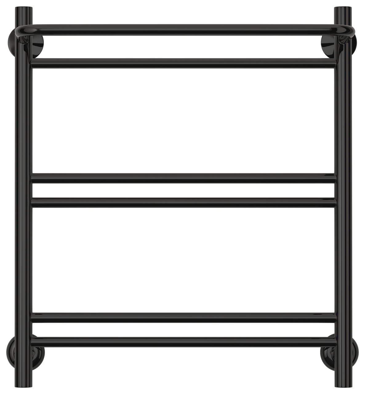 Стилье Версия-Н1 Полотенцесушитель водяной 50x60h, цвет черный глянцевый 17621-6050