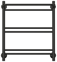 Стилье Версия-Н1 Полотенцесушитель водяной 50x60h, цвет черный глянцевый 17621-6050