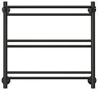 Стилье Версия-Н1 Полотенцесушитель водяной 60x60h, цвет черный глянцевый 17621-6060