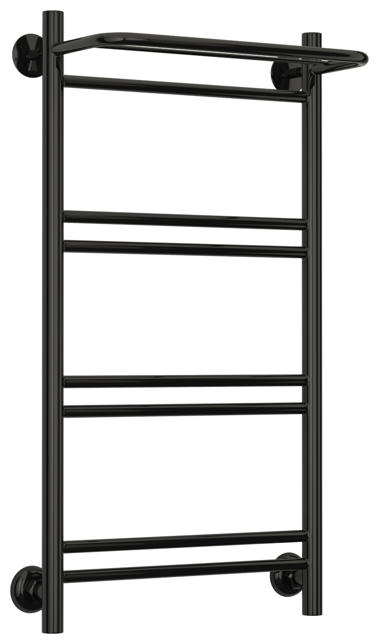 Стилье Версия-Н1 Полотенцесушитель водяной 40x80h, цвет черный глянцевый 17621-8040