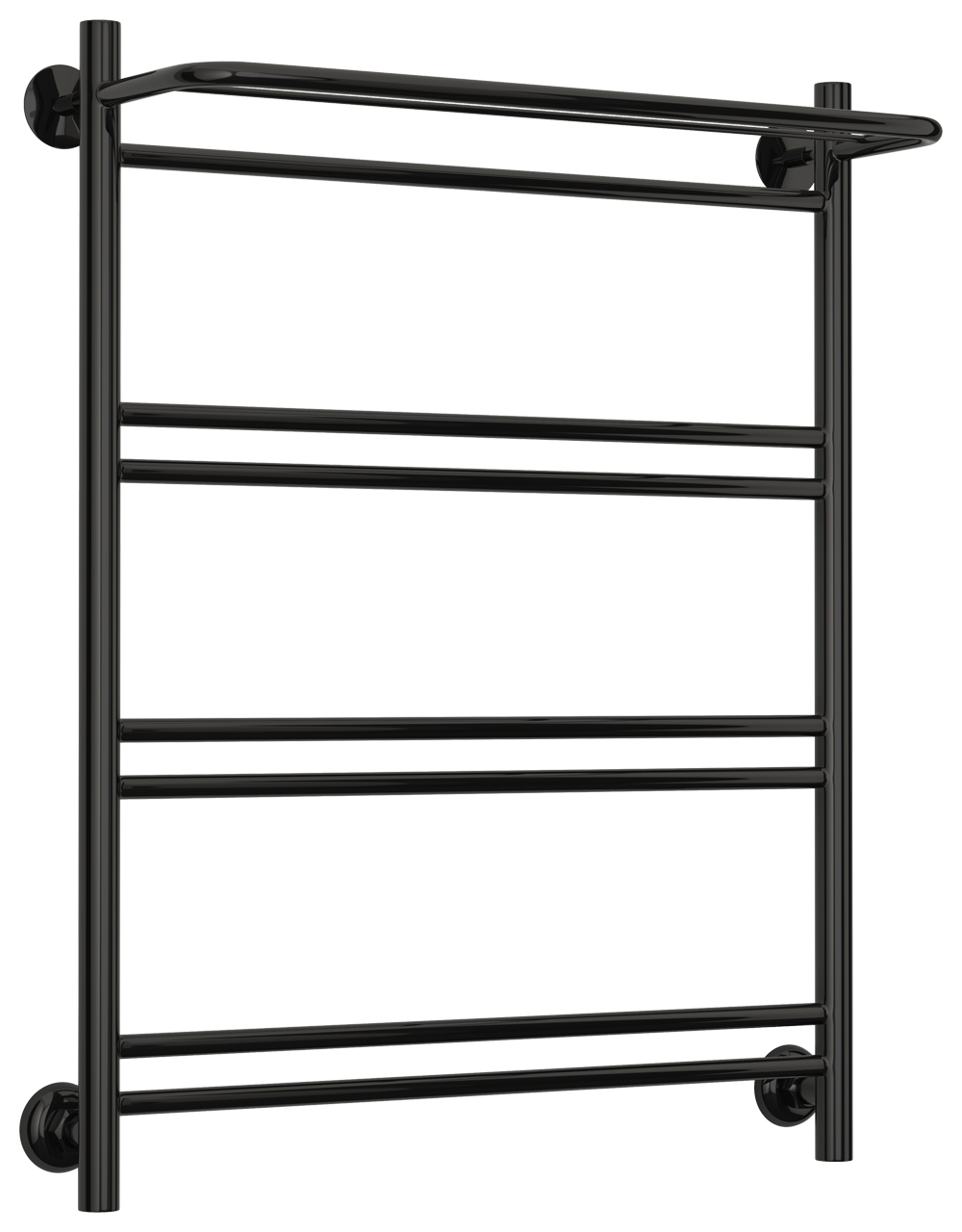 Стилье Версия-Н1 Полотенцесушитель водяной 60x80h, цвет черный глянцевый 17621-8060