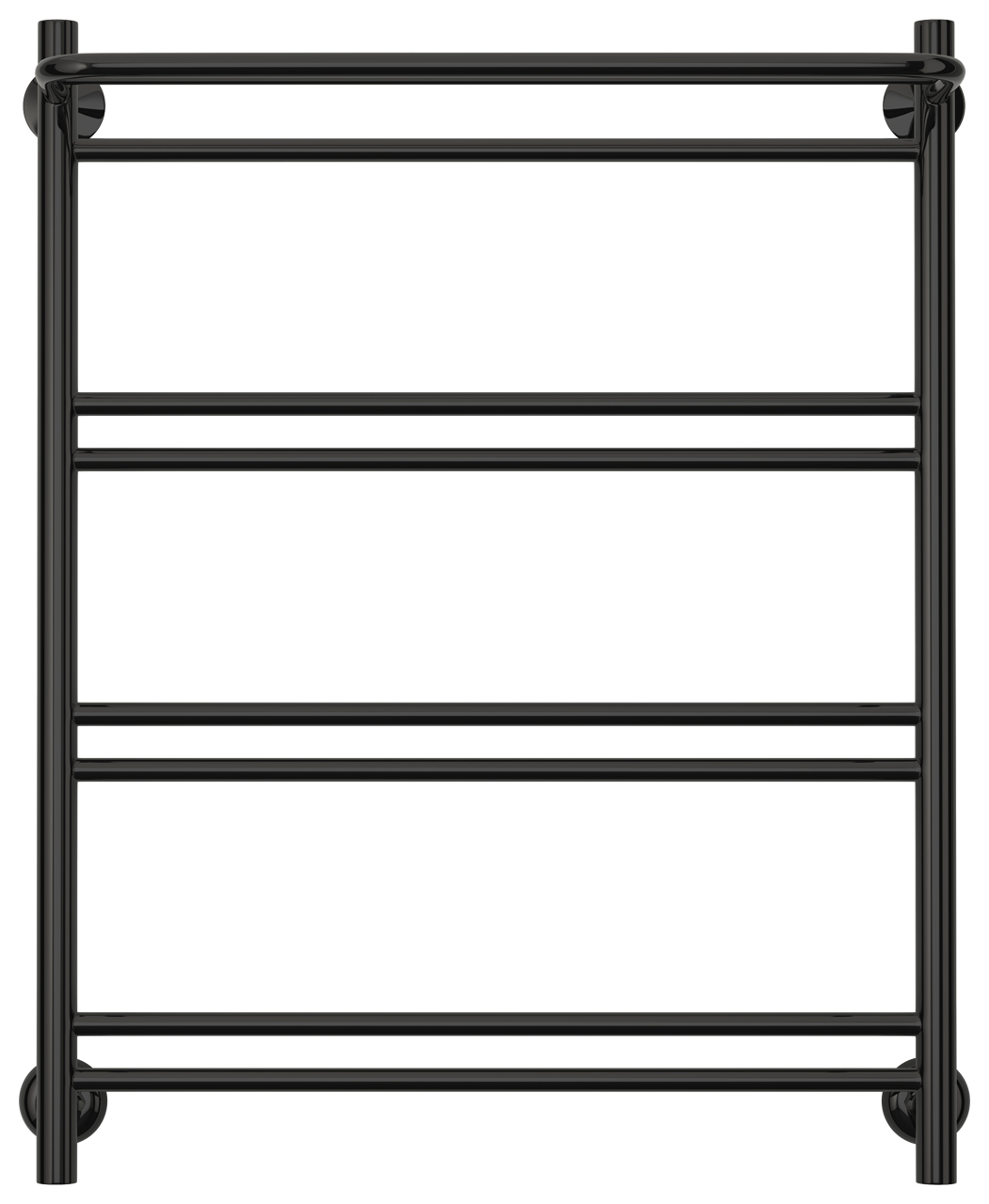Стилье Версия-Н1 Полотенцесушитель водяной 60x80h, цвет черный глянцевый 17621-8060