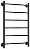 Стилье Версия-Н2 Полотенцесушитель водяной 50x80h, цвет черный глянцевый 17622-8050