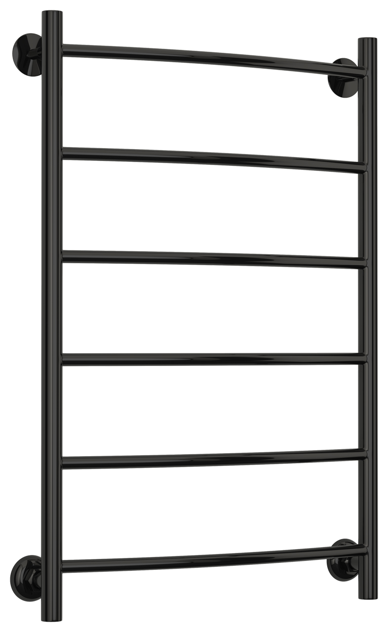 Стилье Версия-Н2 Полотенцесушитель водяной 50x80h, цвет черный глянцевый 17622-8050