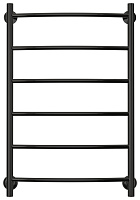 Стилье Версия-Н2 Полотенцесушитель водяной 50x80h, цвет черный глянцевый 17622-8050