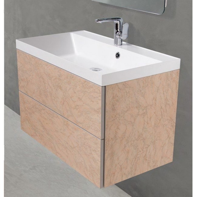 BelBagno Раковина из литьевого мрамора, 70x45xh15 см. , цвет: белый BB700/450-LV-MR-AST