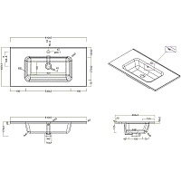 Мебельная раковина BelBagno BB900ETL
