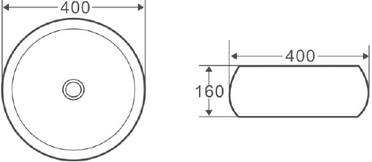 Belbagno Раковина накладная 40,5х40,5х16h, цвет:белый BB1065