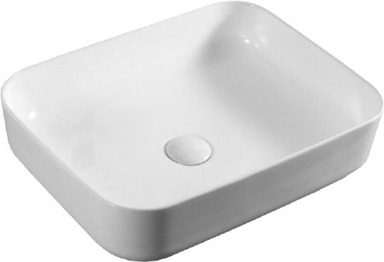 Belbagno Раковина накладная 50x39х13h см, цвет: белый глянцевый BB1304