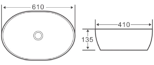 Belbagno Раковина накладная 61х41х15,5h, цвет: белый BB1348
