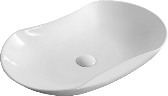 Belbagno Раковина накладная 41х66,5х12h, цвет:белый BB1334