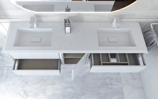 Мебельная раковина Cezares Bellagio 176 Bianco opaco 50216