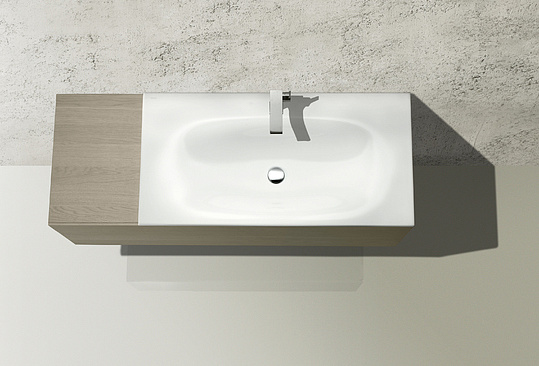 Keuco Edition 11 Раковина накладная, прямоугольная 105x53,8x17h см, цвет: белый 31150 311001