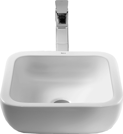 Roca Khroma Раковина чаша 40х40х15h см, без перелива, цвет: белый глянцевый 327654000
