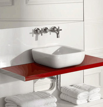 Roca Khroma Раковина чаша 40х40х15h см, без перелива, цвет: белый глянцевый 327654000