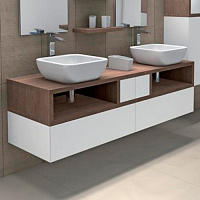 Roca Khroma Раковина чаша 40х40х15h см, без перелива, цвет: белый глянцевый 327654000