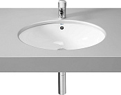 Roca Berna Раковина встраиваемая снизу 56х42 см, с переливом, без д/к, цвет: белый глянцевый 327871001